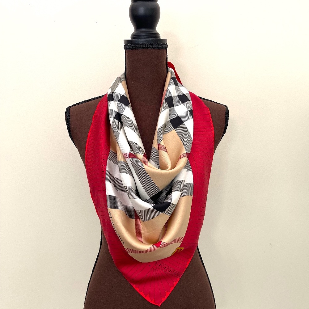 Display #2 Burberry Silk Check Scarf